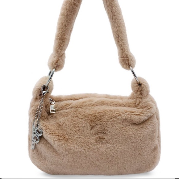 NWT Gilda Paris Faux Fur Shoulder Bag - Picture 2 of 3